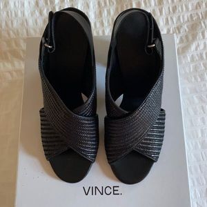 Beautiful Vince black heels Size 7